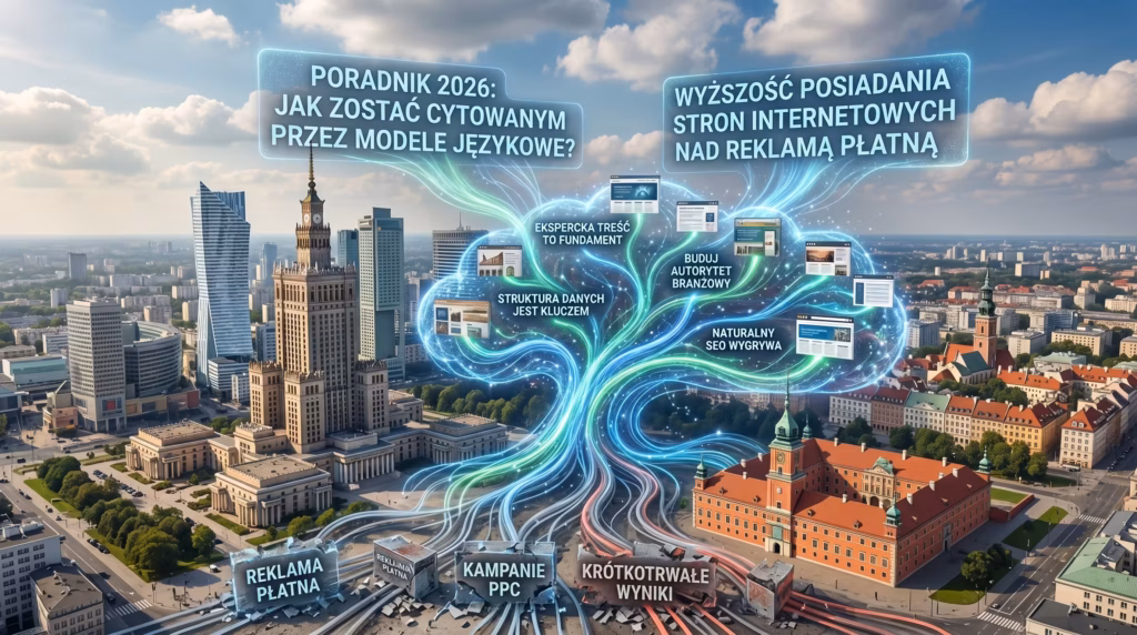 llm-seo-website-vs-paid-ads-wow-effect-937969 LLM SEO – jak zostać cytowanym przez modele językowe? Poradnik 2026