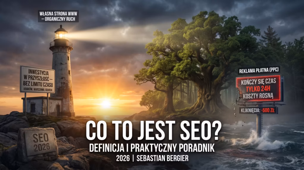 seo-website-vs-paid-ads-wow-effect-882928. Co to jest SEO? Definicja i praktyczny poradnik 2026 | Sebastian Bergier